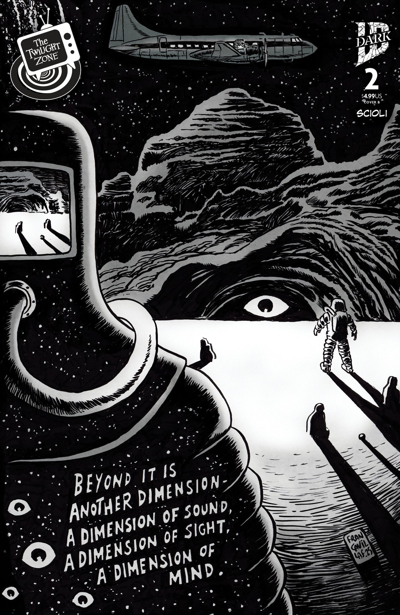 The Twilight Zone #2 Variant B (Francavilla Connecting Cover)