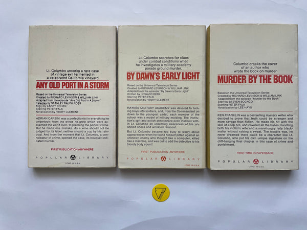 Columbo Books ( trois livres )