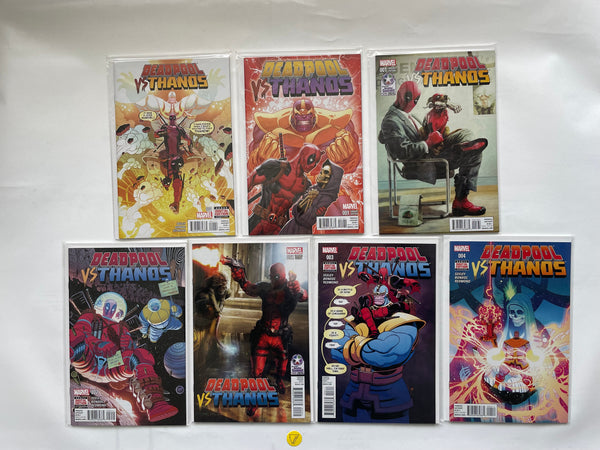 Deadpool vs Thanos (2015) #1-4 + Variantes, NM/MT