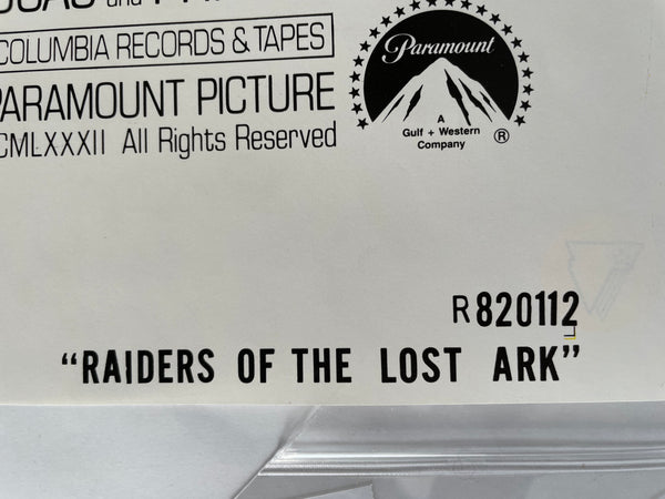 Indiana Jones Raiders of the Lost Ark, Poster Original 27X40
