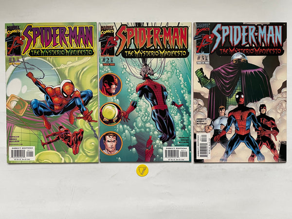 Spider-Man: The Mysterio Manifesto (2001) 1-3, NM