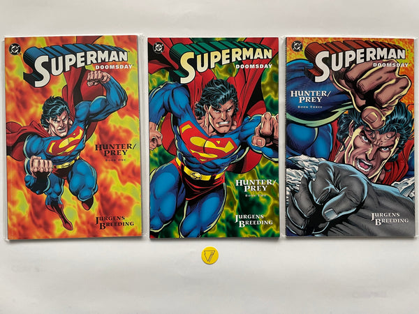 Superman Doomsday Hunter Prey (1994) #1-3 NM