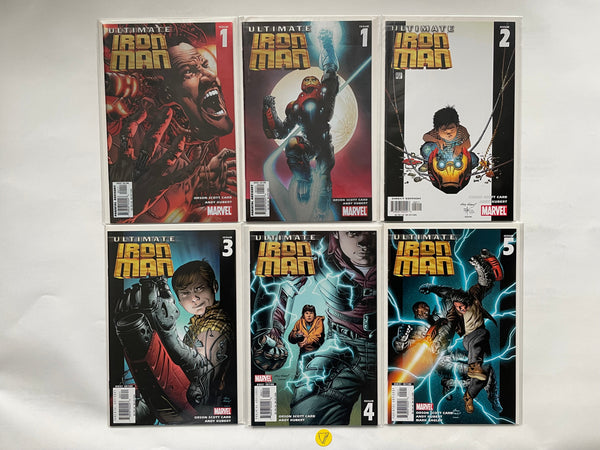 Ultimate Iron Man (2005) #1-5 + #1 2nd Print, NM