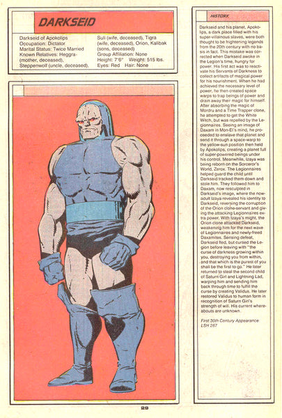 Who's Who in The legion of Super-Heroes (1988) #1-7, NM